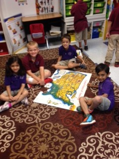 Students enjoy geography at Scottsdale Country Day School